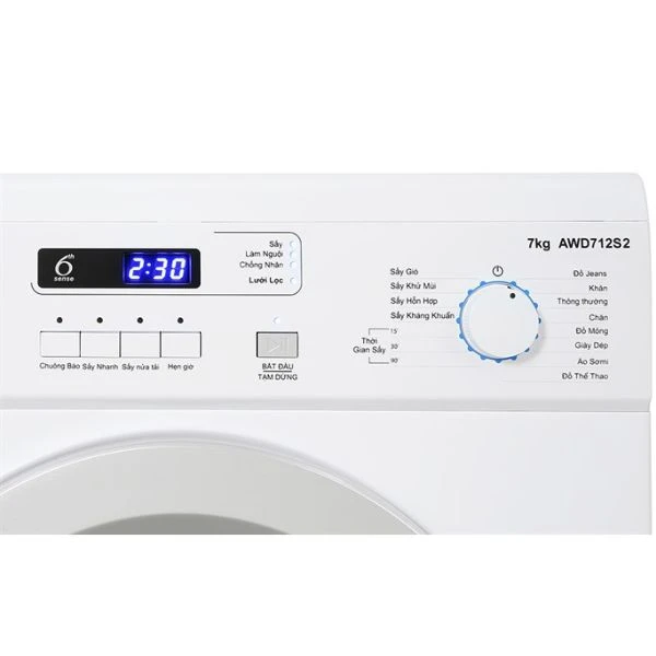 Máy sấy thông hơi Whirlpool 7 kg AWD712S2 trắng